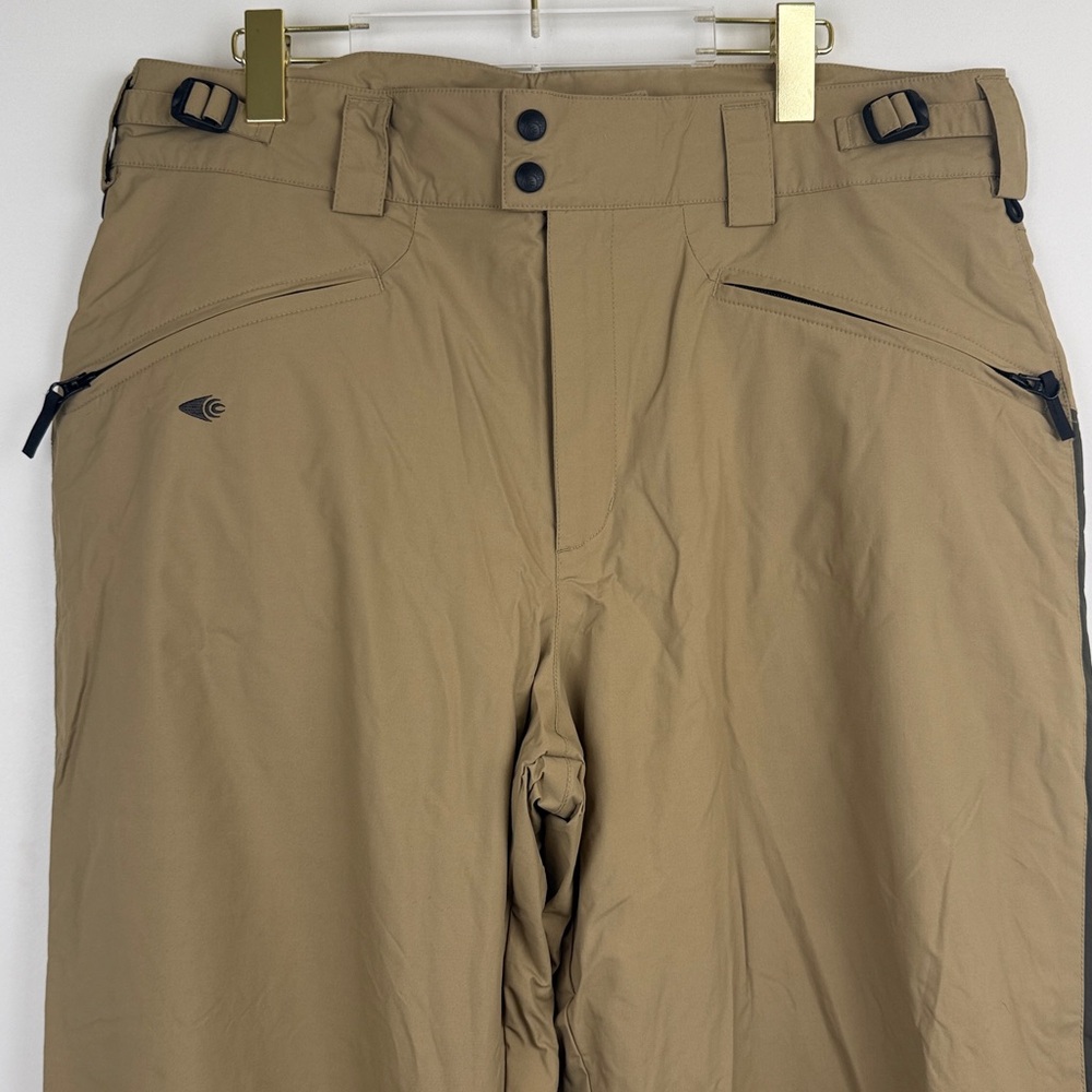 Columbia Convert Men’s Ski Snowboard Waterproof Khaki Pants Size Large - Picture 2 of 12
